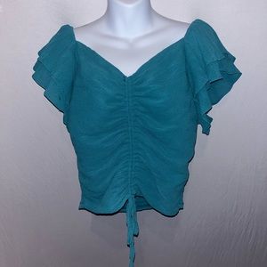 turquoise blouse from Buckle